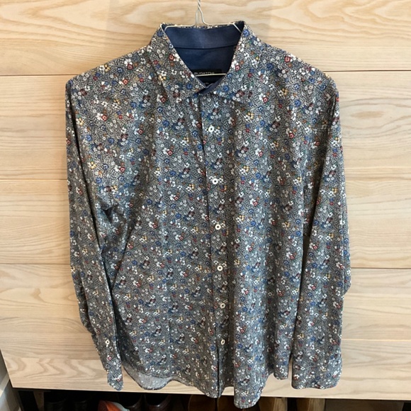 Bugatchi Men’s Long Sleeve Classic Fit - Picture 2 of 3